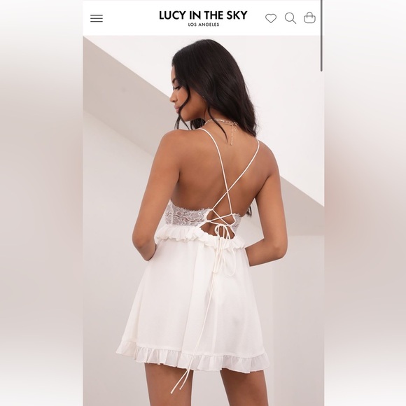 Lucy in the Sky | Dresses | White Graduation Dress Summer Dress | Poshmark
